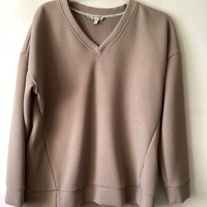 Marc New York V-Neck Sweater in Taupe
